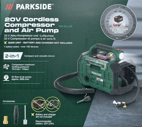 Parkside akku kompressor - 20, v
