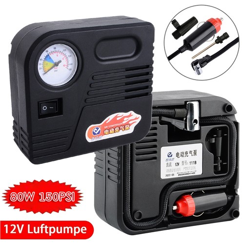 80w 12v 150psi luftkompressor - 80w,
